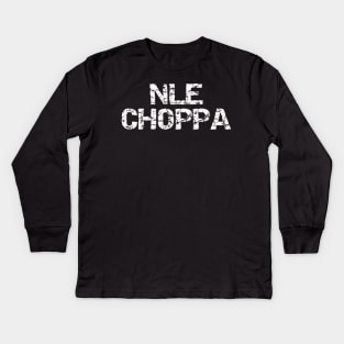 NLE Choppa Kids Long Sleeve T-Shirt